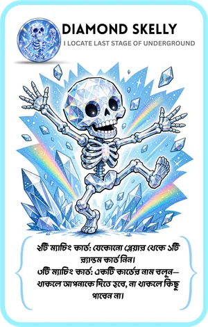 Diamond Skelly card from Bone Blast